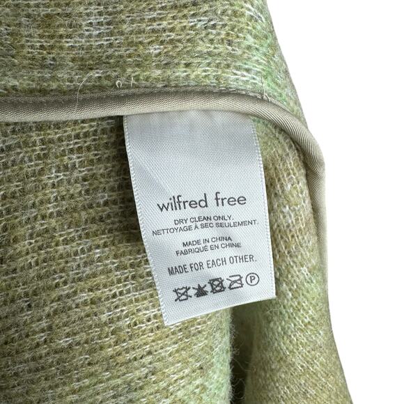 WILFRED FREE Green Plaid The Ganna Shirt Jacket Shacket Women's Size Small - Picture 5 of 6